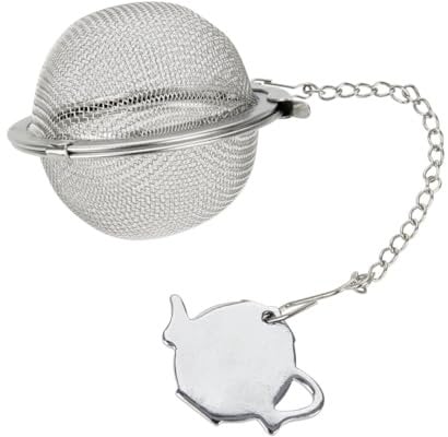 Fackelmann Tee-Ei Essential aus hochwertigem Edelstahl - Ideal für losen Tee, spülmaschinengeeignet, Silber