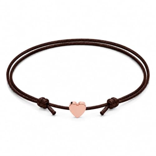 GD GOOD.designs Fussketten für Frauen mit Herz | Wasserfestes rosegoldenes Fußband - Größenverstellbar (20-30 cm) | Edelstahl Herzen in 18K Roségold
