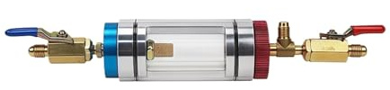 Analizador de aceite refrigerante for aire acondicionado automotriz, comprobador del sistema de aire acondicionado, herramienta de verificación del filtro de aceite del compresor, herramienta de diagn