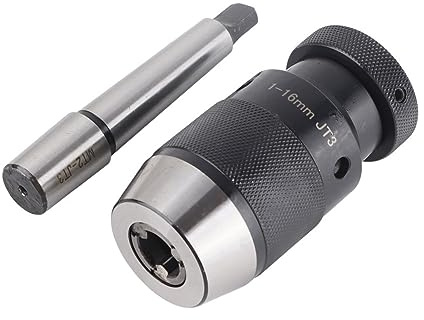 ACOGEDO 16 Mm JT3 Schnellspannbohrfutter JT3-MT2 Zylinderschaft mit Geradem Schaft CNC-Schnellspannbohrfutter mit Schlüsselloser Funktion Bohrfutter mit Geradem SchaftDorn mit SchaftJT3