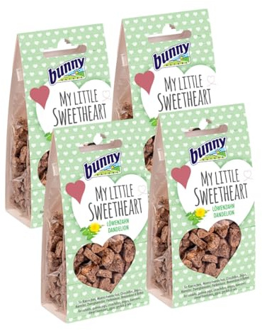 Bunny Nature My Little Sweetheart - Löwenzahn | 4er Pack | 4 x 30 g | Ergänzungsfuttermittel für Nager