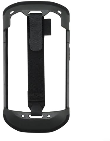 HomeVortex Schutzhülle mit Handschlaufe für TC51 TC52 TC56 TC57 TC510K, robustes PC + TPU, stoßfeste Abdeckung mit verstellbarem Lanyard, staubabweisende Schale für industriellen Scanner, Schwarz