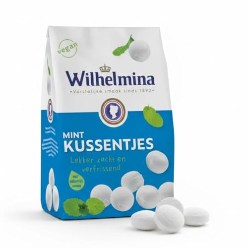 Fortuin Wilhelmina Mint Kussentjes 1Kg I Weiche Pfefferminz Kissen I Pepermunt aus Holland