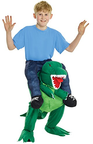 Morph MCKPBTR Dinosaurier Huckepack Kostüm, Unisex, Einheitsgröße Kinder