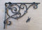 Rankenhalter, antikes Eisen, 20,3 x 22,9 cm