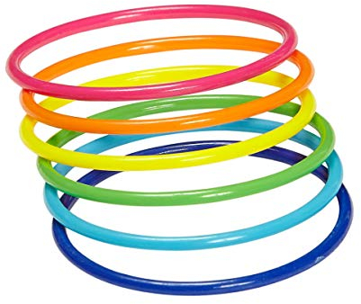 Horror-Shop Neonfarbige 80er Jahre Armreifen im Raver Look