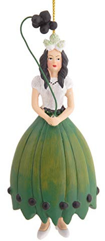 Blumen Mädchen Liguster zum Hängen Flower Fairy Figur Dekofigur Blumenfigur Skulptur Blumenkinder