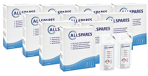 AllSpares Entkalker (20x 100ml) für Kaffeemaschinen geeignet für Delonghi EcoDecalk DLSC200 / DLSC003 / 5513211481 / 5513296011 / DLSC003 / 5513225971 und Braun BRSC003 / AX13210003