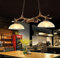 Vintage Pendelleuchte Retro Industrie Pendellampe Geweih Harz Kronleuchter Kreative Hängeleuchte E27 * 2 Höhenverstellbar Hängelampe Country Style Cafe Restaurant Korridor Schlafzimmer Dekoration