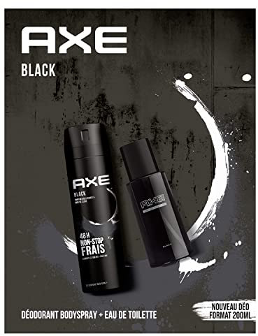 AXE Coffret 2 Produits Homme Eau de Toilette & Déodorant Black, Idée Cadeau Homme Original