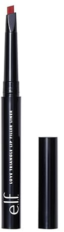 e.l.f. Love Triangle Lip Filler Liner, 2-in-1 Lippenkonturenstift Zum Modellieren Und Füllen, Langanhaltende, Intensive Farbe, Vegan & Tierversuchsfrei, Red, 0,7 g
