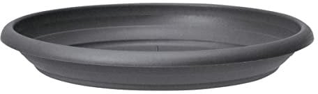 Scheurich Linda, Untersetzer aus Kunststoff, Farbe: Metallic Grey, 77,8 cm Durchmesser, 11,6 cm hoch