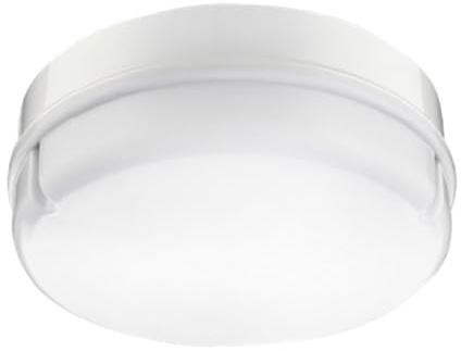LEDKIA Plafoniera LED 24W Circolare per Esterni Ø285mm IP65 con Luce di Eme