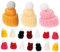 Ciieeo 50 Stück Mini-mütze Miniaturen Zum Basteln Nikolausmütze Stricken Süße Puppenmütze Mini-kuchen-zylinder Miniatur-strickmützen Mini-wollmütze Basteln Hüte Polyester Hut Kunstbedarf
