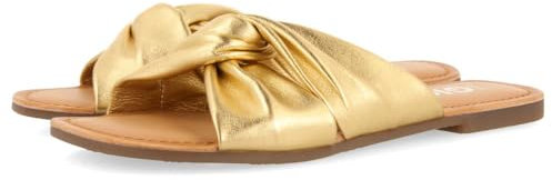 GIOSEPPO Sandalias Estilo Pala Doradas DE Piel para Mujer AGIRA