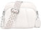 JUYANO Umhängetasche Damen Kleine, Handtasche Damen Leder mit Breitem Gurt Moderne Klein Crossbody Bag mit 3 Reißverschlussfächern und 1 Abnehmbarem Schultergurt