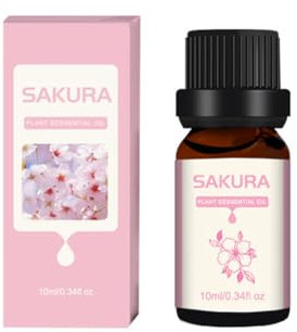 Huiles Essentielles d'aromathérapie, Huiles Essentielles Solubles dans l'eau, Huiles Essentielles Pures Naturelle 10ml, Huiles Essentielles Parfum de Cerisier 10ml