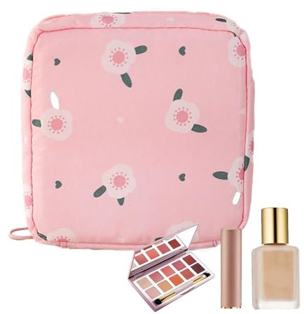 Reisesanitäre Serviettenbeutel - wasserdichte Tasche Tasche für Frauen Sanitär-Servietten | tragbare Sanitär Pads Behälter weibliche Pflege Reißverschluss Tasche für Schule, Reisen, Hotels, pinke