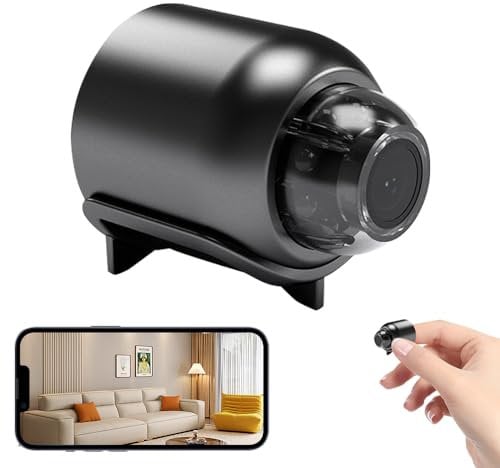 CLIUNT Mini Spy Camera, 1080P WiFi Hidden Camera with Night Vision and Motion Detection, Small Secret Security Camera, Small HD Nanny Cam for Home Office Indoor Outdoor