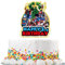 Avengers Cake Toppers for Boys 3rd Birthday, Superhero Cartoon Themed Party, Happy 3rd Birthday Toppers