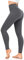 FuelMeFoot Leggings Damen High Waist Blickdicht Leggins mit Bauchkontrolle Slim Fit Angenehm Weiche Elastische Sportleggings 1 Pack-05-Dunkelgrau S/M