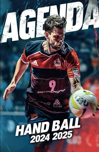 Agenda Hand Ball 2024 2025: Organiseur Scolaire (Août 2024 / Juillet 2025) Pour Étudiants Collège, Lycée – Planificateur Journalier 1 Jour Par Page | Couverture Handball