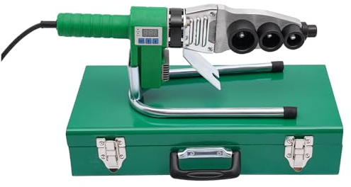 Soldadora de tubos de agua con pantalla digital 20–63mm máquina soldadora de tubos herramienta de soldadura de tubos para PPR, Pb, PE, PV, plásticos