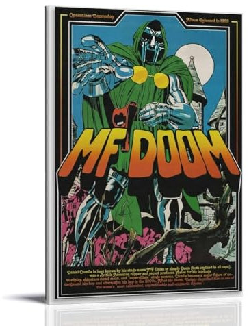 CTATOGE Mf Poster Doom Doomsday Album Comic Poster Leinwand Gemälde Wandkunst Bild Wohnkultur Druck für Schlafzimmer Wohnzimmer 30 x 45 cm Rahmenstil