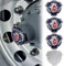 Griffin - 4 calcomanías de aluminio para llantas de camión Scania, tapas centrales, emblema, cubierta adhesiva (azul (corona plateada))