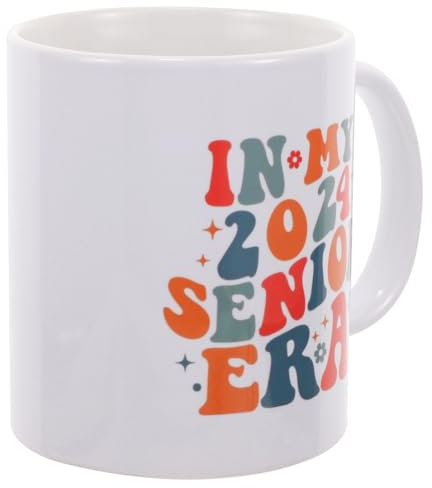 Cabilock Taza De Cerámica De Graduación Decorativa Con Aislamiento Reutilizable.
