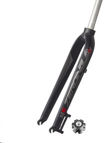 BSFHQS Fourche Rigide VTT 26 27,5 29 Universelle Fourche Rigide De Vélos De Montagne Frein À Disque Fourche Avant De Vélo en Alliage D'aluminium 9 * 100mm QR Tube Droit De 1-1/8''(Gray Label,26in)