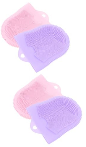 CRILSTYLEO 4stücke Silikon Gesichtsreinigungsbürsten Sanfte Gesichtspeeling Und Reinigungswerkzeuge Für Effektive Tiefenreinigung Und Massage Für Tägliche Hautpflege