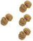 JECOMPRIS 4 Ensembles Boule De Nettoyage En Fil De Cuivre Gel Nettoyant Pour Voiture Nettoyeur Vernis À Autolaveuse Électrique Réutilisable Accessoires Conseil Air Golden 2 Pièces * 4