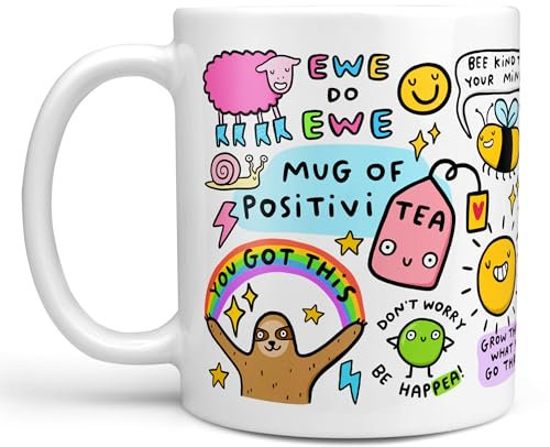 Mug of Positivi-Tea - Funny Friendship Gift, Positivity, Thank You Gift, Birthday Gift, Congratulations, New Job, Best Friend Gift