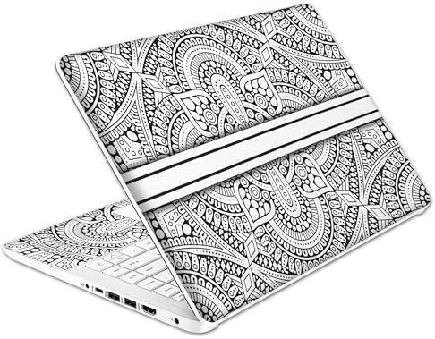 Laptop Skin Decal HP 14 - Mandala, Laptop Cover Sticker, No Cutting Required, No Bubble, Waterproof, Scratch Resistant - Including Wide Screen and Wrist Pad