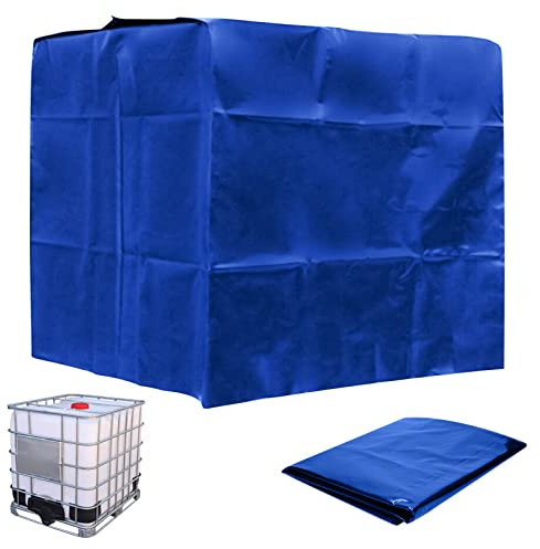 Shunfaji IBC Tank Abdeckung 1000L - wasserdichte UV-Schutzplane aus Edelstahl, Universelles IBC Container-Zubehör für Wassertank & Industrietanlagen (C)