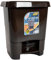 TUKA - Cubo de basura plástico, Cubo basura con pedal, Papelera, Plástico resistente, Libre de BPA (Marrón, 20 Litros)