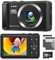 Fotografica Digitale 4K 64MP Fotocamera con Zoom Digitale 16X Compatta con Scheda da 32GB per Bambini Studenti Principianti