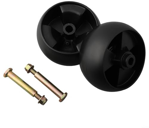 RichVibe 5 Zoll Rasenmäher Deck Räder für Aufsitzmäher mit Achsschrauben Ersatzteile Gartentraktor Grasschneidemaschine Zubehör