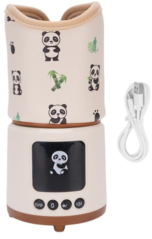 Chauffe Biberon 2 en 1 pour Bébé, Chauffe-biberon à bruit blanc, écran LCD, 4 Réglages de Température, Usage Maison, Bureau et Voyages