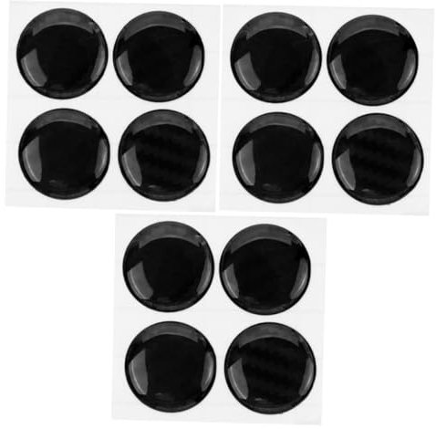 HAPINARY 12 Pezzi Coprimozzo per Serratura Portiera Auto Resistente Facile Installazione e Decorazione per Chiave Porta Chiave per Auto