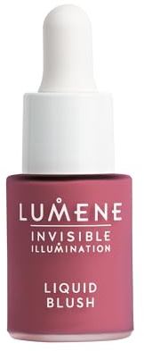LUMENE Invisible Illumination Liquid Blush | Farbton Berry Nectar | Für einen frischen, rosigen Glanz | Leichte, aufbaubare Formel mit strahlendem Finish | Vegan | 15 ml