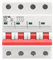 VDOQTLJT Interruttore Automatico in Miniatura GYM8 a 4 Poli 4,5 KA, Tipo Elettrico 6 A-63 A, Guida DIN, MCB con indicatore ON/off(6 Years)