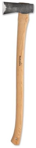 Handgeschmiedete Spaltaxt Kvillinge 795mm aus schwedischem Stahl I Hultafors I Geschmiedet in Schweden I 1900g Kopfgewicht I Premium Axt mit Holzstil & inkl.Lederschutz I Nachschleifbar I 841790