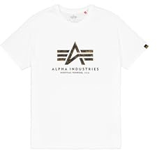 Alpha Industries Herren Basic Bl Effect Print T-Shirt (1er Pack)