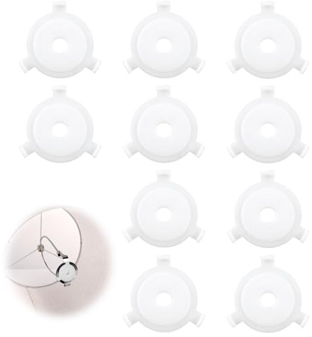 10 Stück E27 auf 11mm Lampenschirm Adapterringe, Kunststoff, Lampenschirm Reduzierring für Tischlampen Pendelleuchten Stehlampen Kronleuchter Beleuchtungszubehör