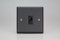 VARILIGHT | Matt Black | Urban/Vogue | 16A Flex Outlet Plate | XYFOB.MB