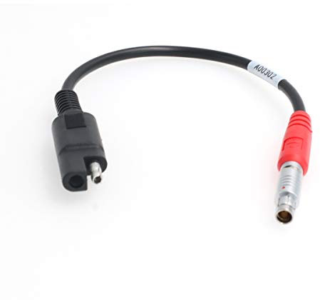 SZRMCC A00302 Fischer Cable de alimentación Macho de 5 Pines a SAE de 2 Pines para Top-con GPS Hiper Series Legacy Series GA GB Plus GR-3 GR-5 (A00302)