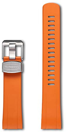 CRAFTER BLUE CB08 Uhrenarmband mit Rundanstoß Gummiband Ersatz für Seiko Turtle Prospex Automatic Dive Watch SRP773, SRP775 etc