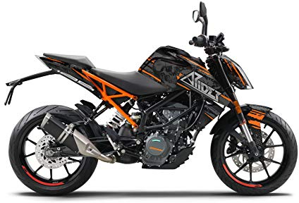 Arider Dekor (Aufkleber) passend für KTM Duke 125/390 2017-2023 | Skull Edition
